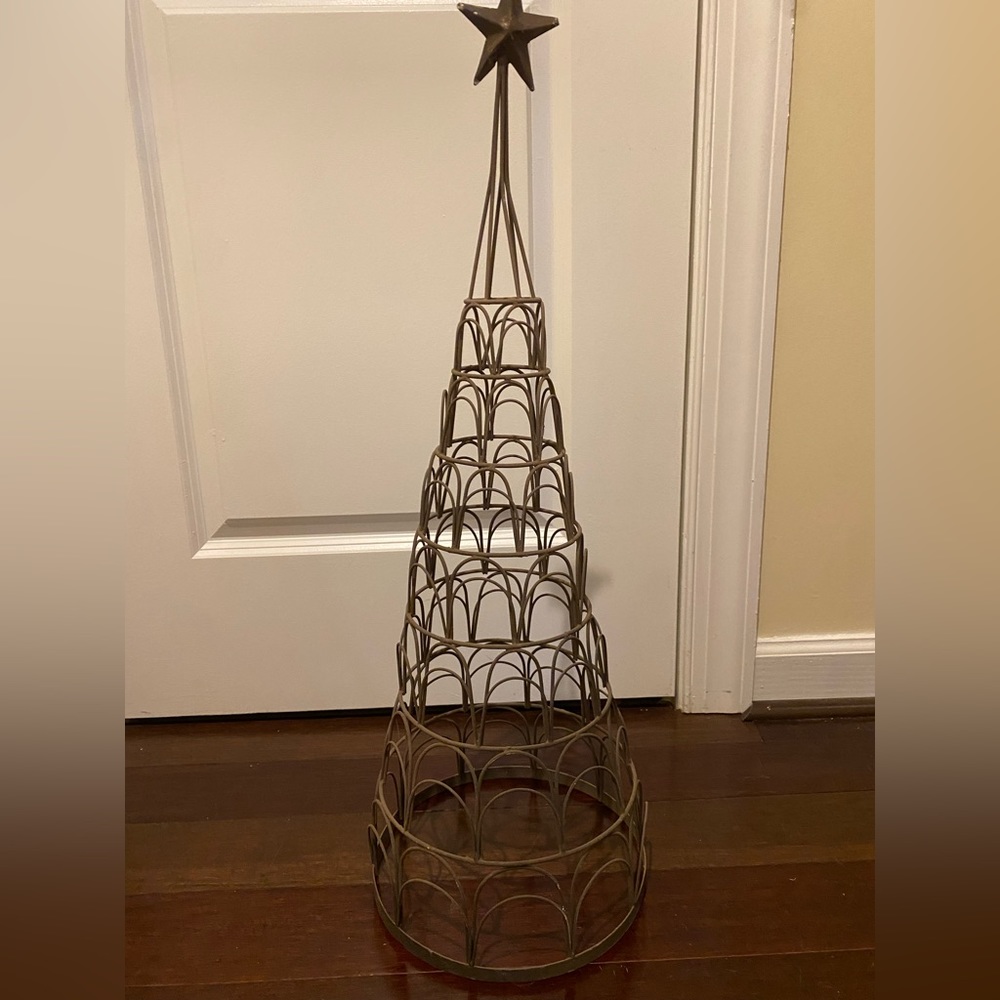 Mud Pie metal Christie card holder